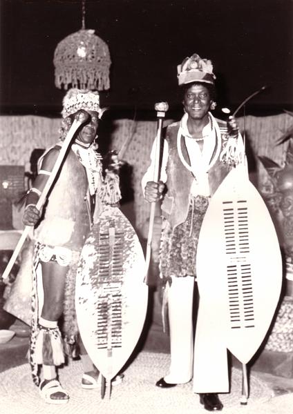 13XL.jpg - Dobie in Warrior’s get-up, during one of his many concert tours in South 
Africa. (mid-80s.)